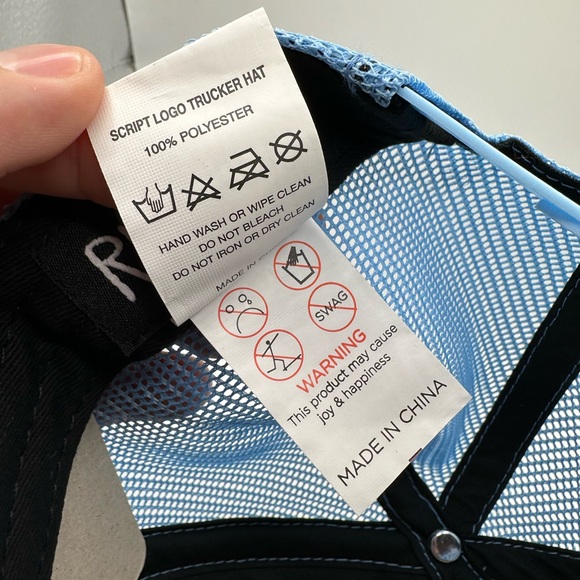 RIPNDIP Script Logo Blue & White Trucker Hat NWT Flawed - Picture 8 of 8